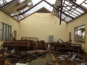Philippine demolished church